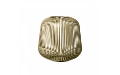 Laterne Lito, champagne metallic finish creme, 27,5 x 27 cm