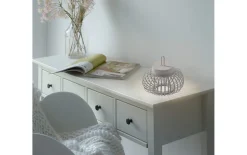 LED-Akkupendelleuchte Akuba, 25 cm, greige, inkl. Memoryfunktion