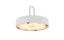 LED-Akkupendelleuchte Akuba, 25 cm, weiß, inkl. Memoryfunktion