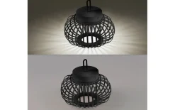 LED-Akkupendelleuchte Akuba, schwarz, 25 cm, inkl. Memoryfunktion