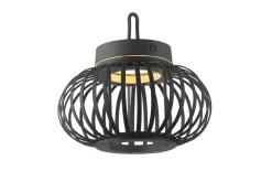LED-Akkupendelleuchte Akuba, schwarz, 25 cm, inkl. Memoryfunktion