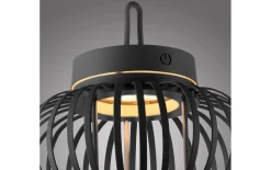 LED-Akkupendelleuchte Akuba, schwarz, 25 cm, inkl. Memoryfunktion