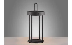 LED-Akkutischleuchte Anselm, schwarz, 28,4 cm, inkl. Memoryfunktion