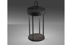 LED-Akkutischleuchte Anselm, schwarz, 28,4 cm, inkl. Memoryfunktion
