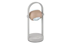 LED-Akku-Tischleuchte Cannon, peach/grau, inkl. Sensordimmer