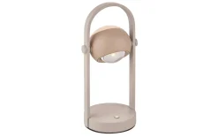 LED-Akku-Tischleuchte Cannon, peach/grau, inkl. Sensordimmer