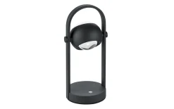 LED-Akku-Tischleuchte Cannon, schwarz, inkl. Sensordimmer