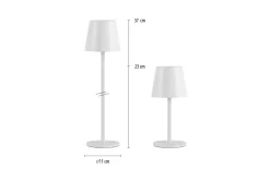 LED-Akku Tischleuchte Euria, weiß, 11 cm
