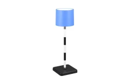 LED-Akku Tischleuchte Fernandez, blau, inkl. Ladestation