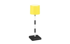 LED-Akku Tischleuchte Fernandez, gelb, inkl. Ladestation