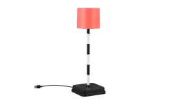 LED-Akku Tischleuchte Fernandez, rot, inkl. Ladestation
