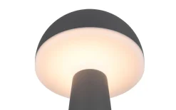 LED-Akku-Tischleuchte Fungo, anthrazit, 31 cm