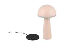 LED-Akku-Tischleuchte Fungo, sand, 31 cm