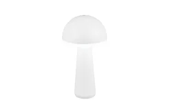 LED-Akku-Tischleuchte Fungo, weiß, 31 cm