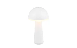 LED-Akku-Tischleuchte Fungo, weiß, 31 cm