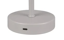 LED- Akkutischleuchte Jeff, grau, 30 cm