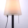 LED-Akku-Tischleuchte Keno, schwarz/weiß, 38 cm