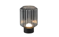 LED-Akku Tischleuchte Lord, smoke, inkl. 4 Fach Touch