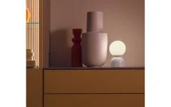 LED-Akkutischleuchte Rudi, sandfarbig, inkl. CCT Funktion