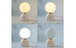 LED-Akkutischleuchte Rudi, sandfarbig, inkl. CCT Funktion