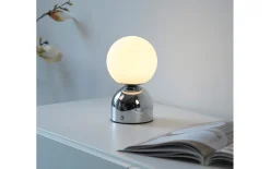 LED-Akkutischleuchte Rudi Schöner Wohnen, chromfarbig, inkl. CCT Funktion