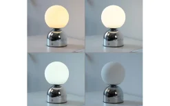LED-Akkutischleuchte Rudi Schöner Wohnen, chromfarbig, inkl. CCT Funktion