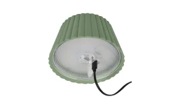 LED-Akku-Tischleuchte Suarez, pistaziengrün, 39 cm