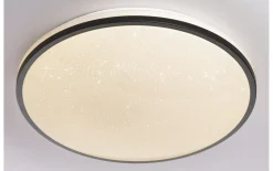 LED-Deckenleuchte Ariz CCT, schwarz/weiß, 49 cm