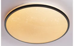 LED-Deckenleuchte Ariz CCT, schwarz/weiß, 49 cm