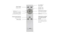 LED-Deckenleuchte Asmin, schwarz, 99 cm