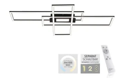 LED-Deckenleuchte Asmin, schwarz, 99 cm