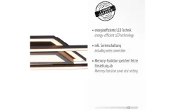 LED-Deckenleuchte Asmin, schwarz, 100 cm