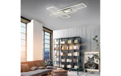 LED-Deckenleuchte Asmin, stahlfarbig, 99 cm