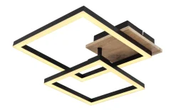 LED-Deckenleuchte Bossy, schwarz, 53 cm