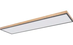 LED-Deckenleuchte CCT Doro, holz/graphit, 120 cm
