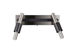 LED-Deckenleuchte CCT Ikaris, nickel, 2-flammig