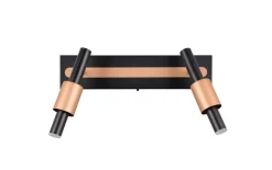 LED-Deckenleuchte CCT Ikaris, schwarz, 2-flammig