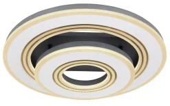 LED-Deckenleuchte CCT Jacky, schwarz/weiß, 50 cm