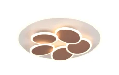 LED-Deckenleuchte CCT Mandala, grau/gold, inkl. Fernbedienung