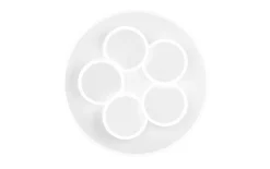 LED-Deckenleuchte CCT Mandala, weiß, inkl. Fernbedienung
