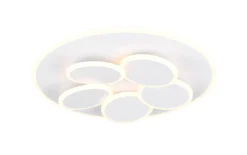 LED-Deckenleuchte CCT Mandala, weiß, inkl. Fernbedienung