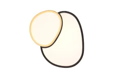 LED-Deckenleuchte CCT Rise, schwarz/gold, 43,5 cm, inkl. Fernbedienung