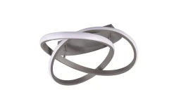 LED-Deckenleuchte Course, nickel, 45 cm