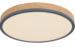 LED-Deckenleuchte Doro CCT, holz/graphit, 45 cm