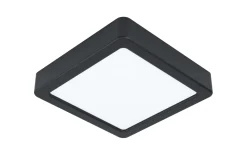 LED-Deckenleuchte Fueva 5, schwarz, 1200 Lumen, 16 cm