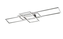 LED-Deckenleuchte Irvine, nickel, 105 x 42 cm