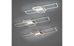 LED-Deckenleuchte Irvine, nickel, 105 x 42 cm