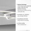 LED-Deckenleuchte Iven in stahlfarbig, 101 cm