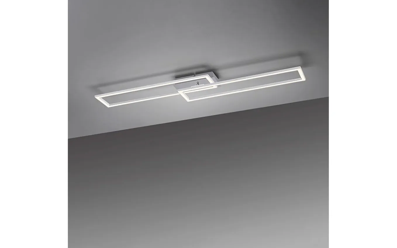 LED-Deckenleuchte Iven in stahlfarbig, 101 cm