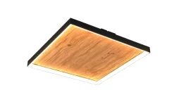 LED-Deckenleuchte Kalea, holzfarbig